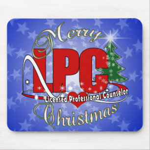 LPC CHRISTMAS Licensed Professional Counsellor Mouse Pad