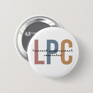 LPC Licensed Professional Counsellor 6 Cm Round Badge