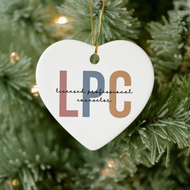 LPC Licensed Professional Counsellor Ceramic Tree Decoration (Tree)