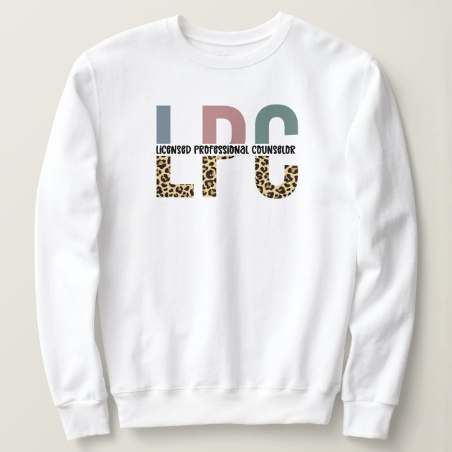 LPC Licensed Professional Counsellor Sweatshirt (Design Front)
