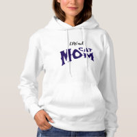 LPN Cat Mum Black/ Blue on White Typography