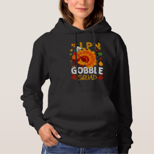 LPN Gobble Squad Masked Turkey Practical Nurse Tha Hoodie