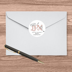 LPN graduation party thank you favour stickers