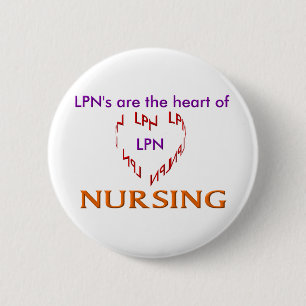 LPN Heart 6 Cm Round Badge
