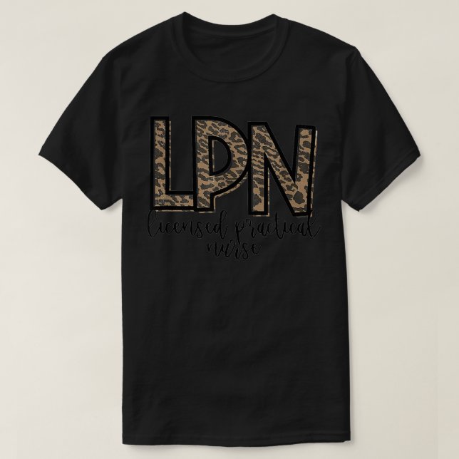 LPN Licensed Practical Nurse Cute Nurse  T-Shirt (Design Front)