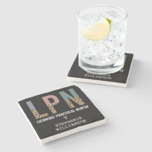 LPN Licensed Practical Nurse Personalised Stone Coaster