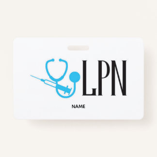 LPN Name Badge ID Badge