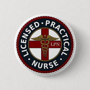 LPN Nurse 6 Cm Round Badge