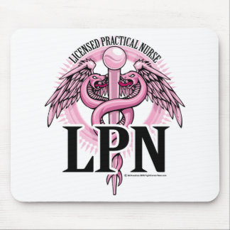 LPN PINK Caduceus Mouse Pad