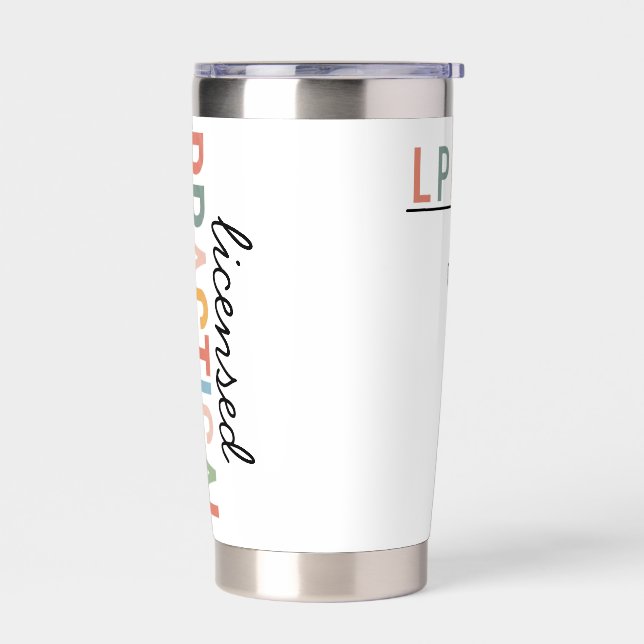 LPN Tumbler - Personalised Licensed Practical Nurs (Left)