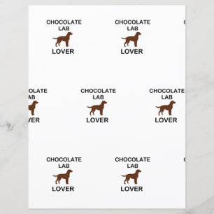 LR chocolate lab lover scrapbook paper