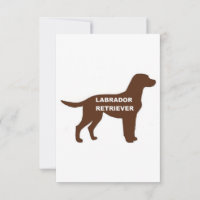 LR chocolate lab name silhouette