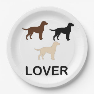 LR lover all colors silhouette Paper Plate