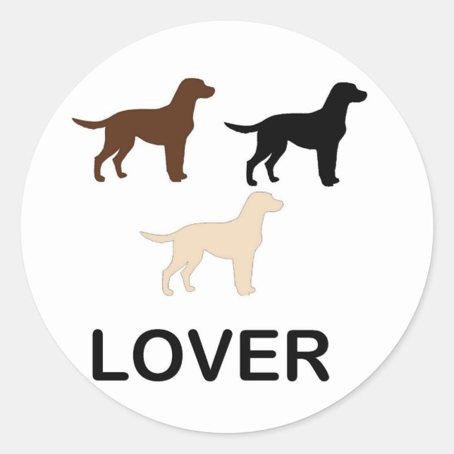 LR lover all colours silhouette Classic Round Sticker (Front)