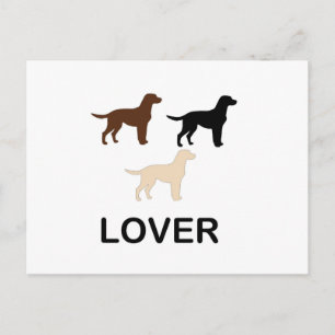 LR lover all colours silhouette Postcard