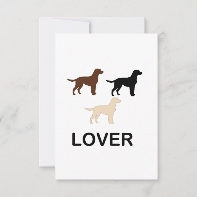 LR lover all colours silhouette Thank You Card (Front)