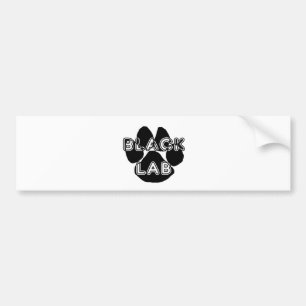 LR name paw black Bumper Sticker