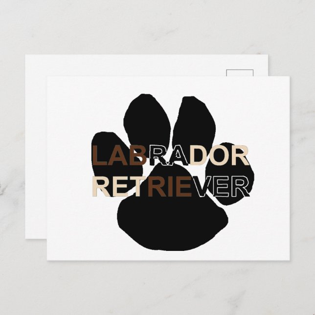 LR name paw Postcard (Front/Back)