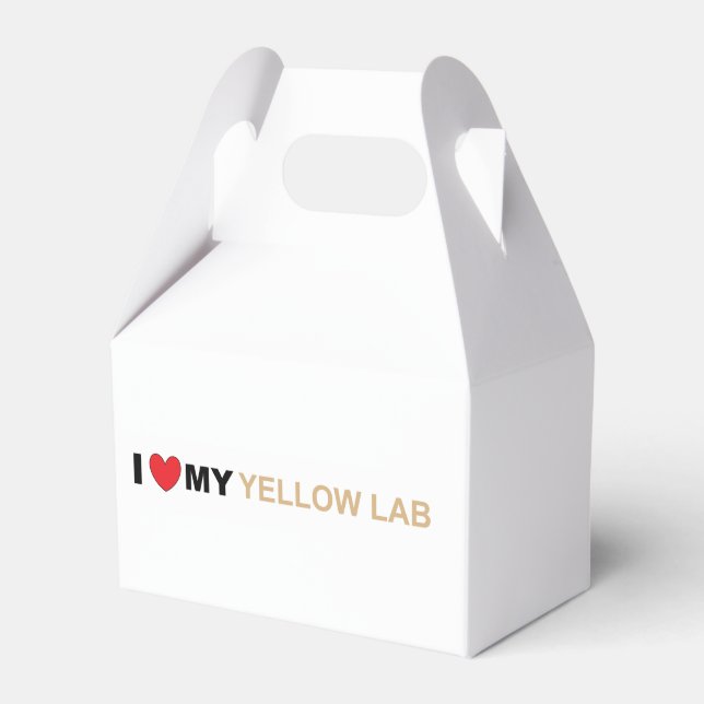 LR yellow love Favour Box (Front Side)