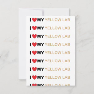 LR yellow love Thank You Card