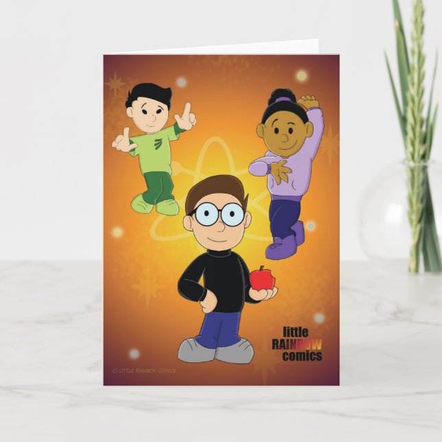LRC: Apple Theories Greetings Card (Front)