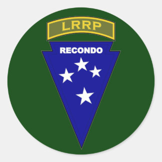 LRRP Recondo - Americal 1 Classic Round Sticker