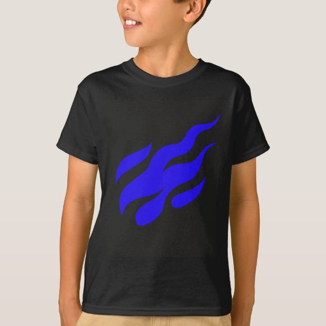 L's Blue flame T-Shirt (Front)