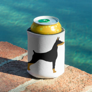 LS Doberman Pinscher cololr  silo Can Cooler