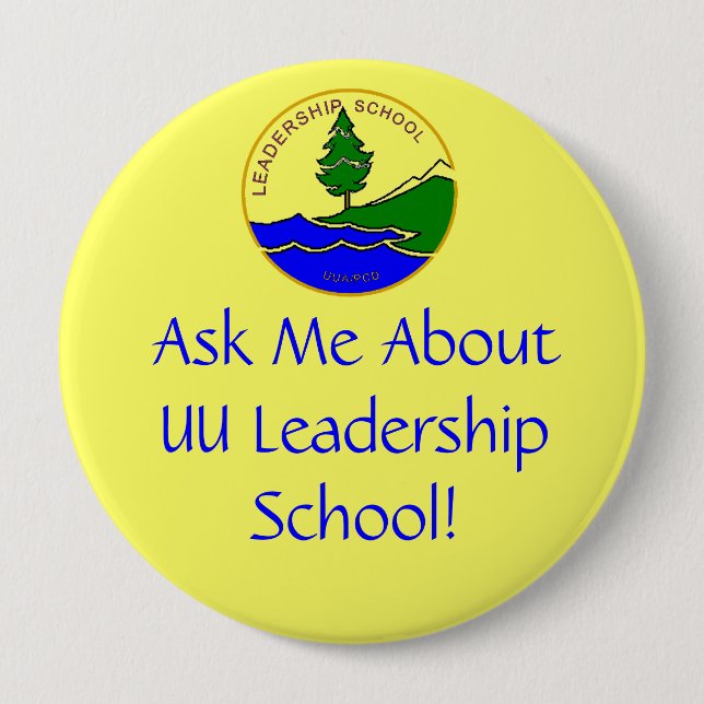 ls logo tnsp, Ask Me About UU Lead... - Customised 10 Cm Round Badge (Front)