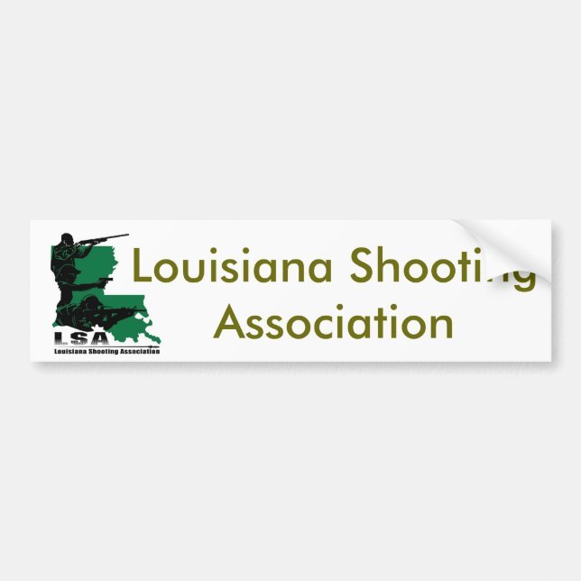 LSA Logo, Louisiana Shooting Association Bumper Sticker (Front)