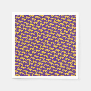 LSU Tigers Party Napkins - Tiger Print LSU Party