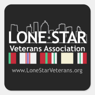 LSVA Black Decal (6 large decals) Square Sticker