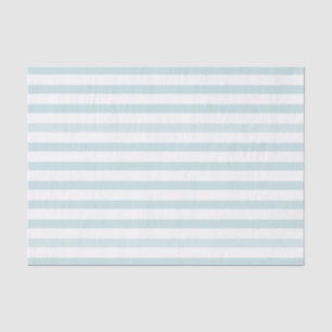 Lt. Blue and White Horizontal Stripe Tissue Paper