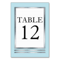 Lt Blue | Silver | White Modern Simple Elegant