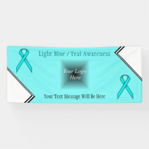 Lt Blue/Teal Standard Ribbon by Kenneth Yoncich Banner