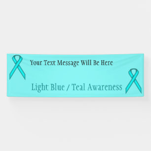 Lt Blue/Teal Standard Ribbon by Kenneth Yoncich Banner