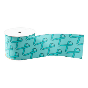 Lt Blue/Teal Standard Ribbon by Kenneth Yoncich Grosgrain Ribbon