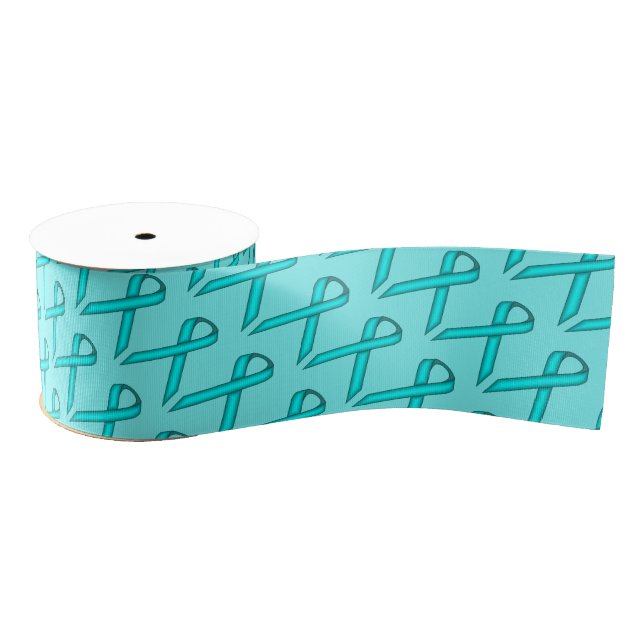 Lt Blue/Teal Standard Ribbon by Kenneth Yoncich Grosgrain Ribbon (Spool)