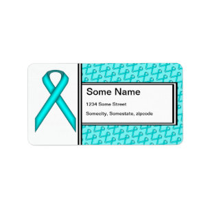 Lt Blue/Teal Standard Ribbon by Kenneth Yoncich Label