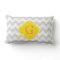 Lt Grey Wht Chevron Yellow Quatrefoil Monogram