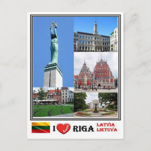 LT Latvia Lietuva - Riga - Postcard