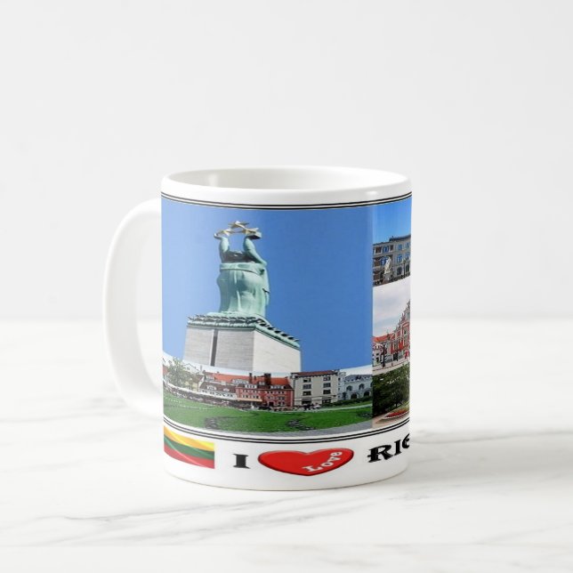 LT Lietuva - Latvia - Coffee Mug (Front Left)