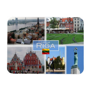 LT  Lithuania Latvia Lietuva - Riga - Magnet