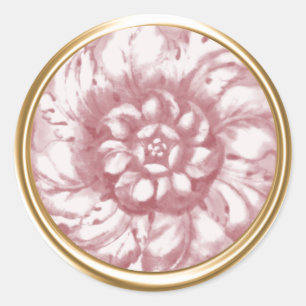 Lt Pink Vintage Baroque Embossed Look Seal