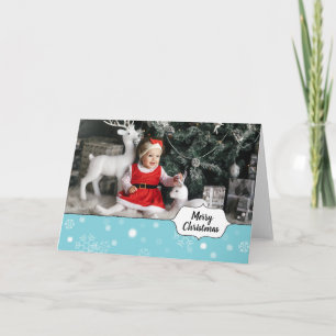 LTB Snowy Digital Photo Christmas Cards Personal