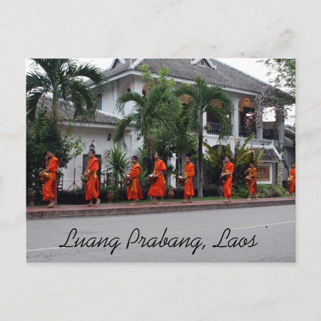 luang alms postcard (Front)