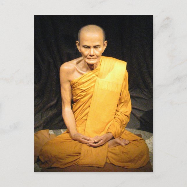 Luang Poo Mun Bhuridatto ... Buddhist Monk Postcard (Front)
