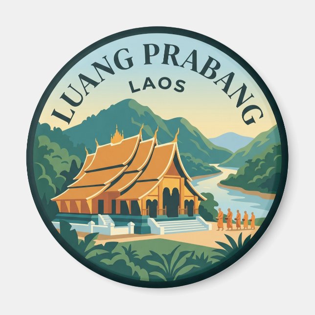Luang Prabang Laos Magnet (Front)
