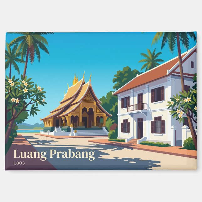 Luang Prabang Laos Magnet (Front)