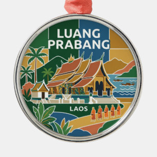 Luang Prabang Laos Metal Tree Decoration